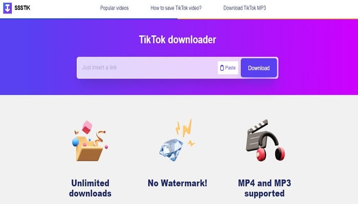 Fitur SSSTikTok MP3 Download