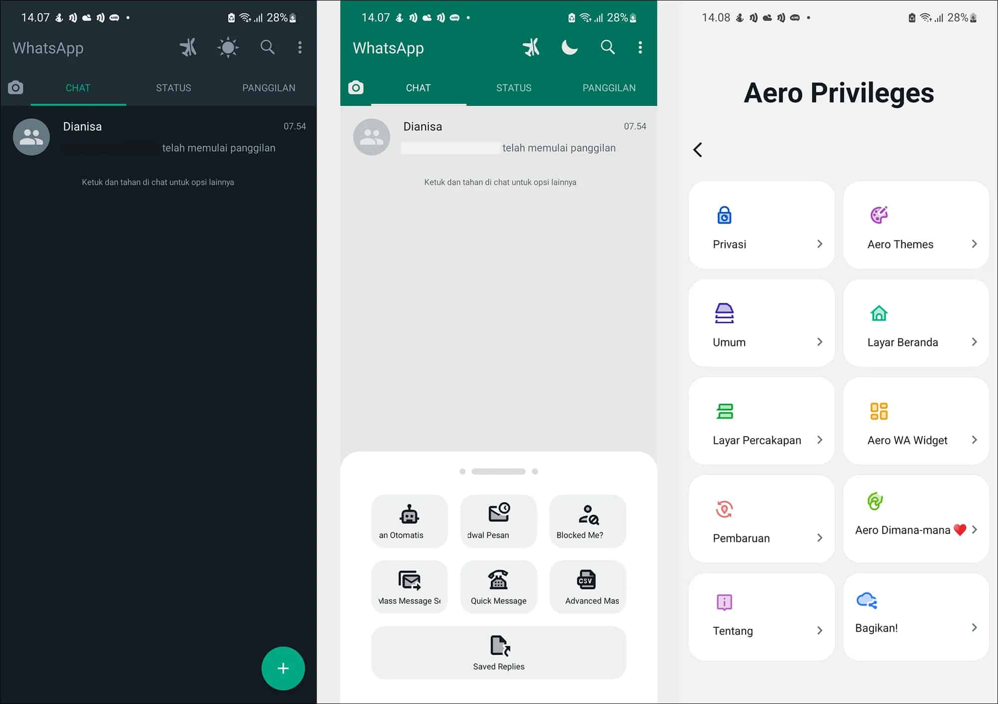 Fitur Unggulan WhatsApp Aero APK Terbaru 2023