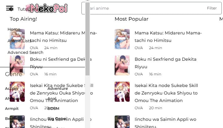 Fitur Unggulan Pada Situs Nekopoi Care Anime Terbaru 2023